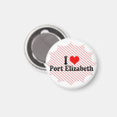 I Liebe Port Elizabeth, Südafrika Magnet (Vorderseite/Rückseite)