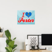 I Liebe Porter, Oklahoma Poster (Heimbüro)