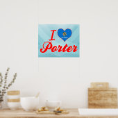 I Liebe Porter, Oklahoma Poster (Küche)