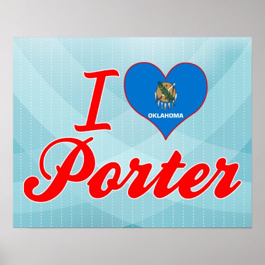 I Liebe Porter, Oklahoma Poster (Vorne)