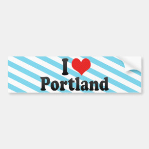 I Liebe Portland Autoaufkleber