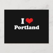I LIEBE PORTLAND POSTKARTE (Vorderseite)