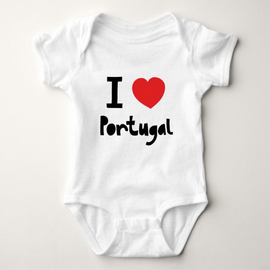 I Liebe Portugal Baby Strampler (Vorderseite)