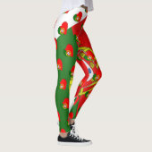 I Liebe Portugal Portugiesische Flaggenfarben Funn Leggings (Rechts)