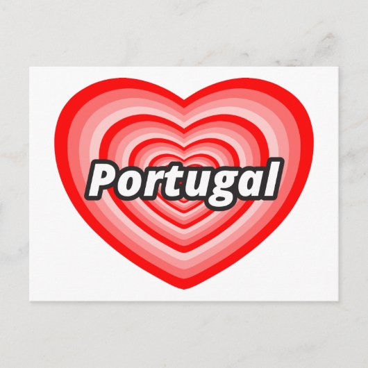 I Liebe Portugal Postkarte (Vorderseite)