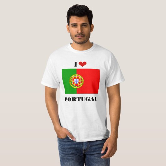 I Liebe Portugal T-Shirt (Vorne ganz)