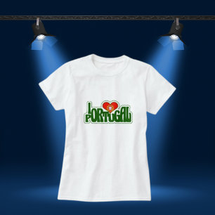 I Liebe Portugal Weiß T-Shirt