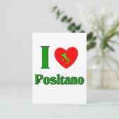 I Liebe Positano Italien Postkarte (Stehend Vorderseite)