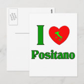 I Liebe Positano Italien Postkarte (Vorne/Hinten)