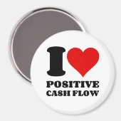 I LIEBE POSITIVER KASCHENFLUSS MAGNET (Vorderseite/Rückseite)
