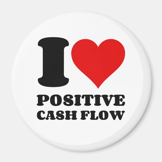 I LIEBE POSITIVER KASCHENFLUSS MAGNET (Vorne)
