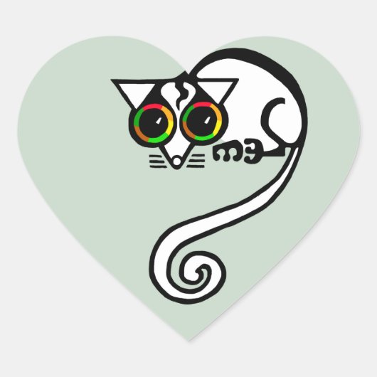 I Liebe POSSUMS - Marsupial - Aussie wild lebende  Herz-Aufkleber (Vorderseite)