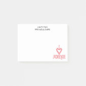 I Liebe Post-it Klebezettel (Vorderseite)