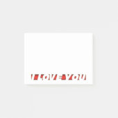 I Liebe Post-it Klebezettel (Vorderseite)