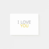 I Liebe Post-it Klebezettel (Vorderseite)