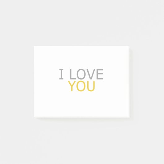 I Liebe Post-it Klebezettel (Vorderseite)