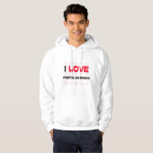 I LIEBE-POSTarbeitskräfte Hoodie (Vorne ganz)