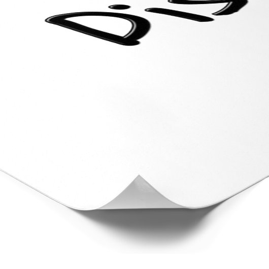 I LIEBE POSTER (Ecke)