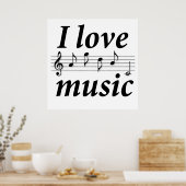 I LIEBE POSTER (Küche)