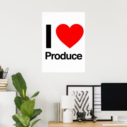 i LIEBE Poster (Heimbüro)