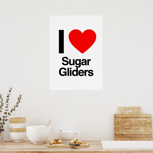 i LIEBE Poster (Küche)