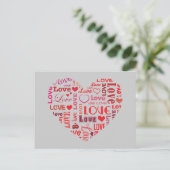 I LIEBE POSTKARTE (Stehend Vorderseite)