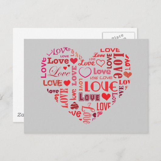 I LIEBE POSTKARTE (Vorne/Hinten)