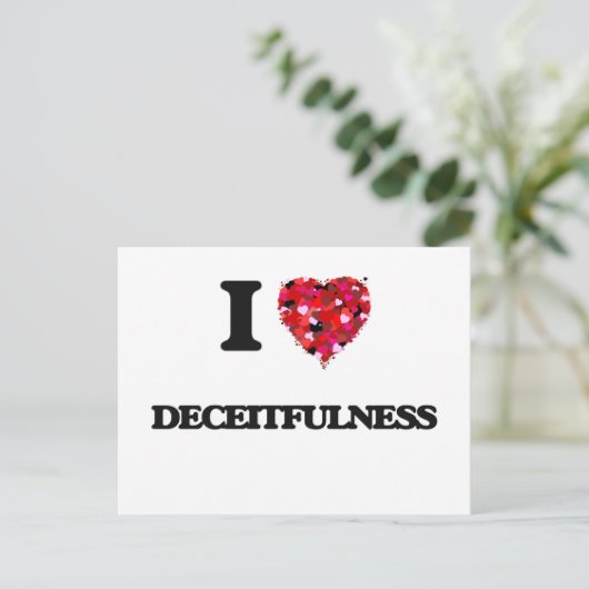 I Liebe Postkarte (Stehend Vorderseite)