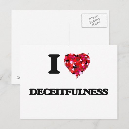 I Liebe Postkarte (Vorne/Hinten)