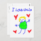 I LIEBE POSTKARTE (Vorne/Hinten)