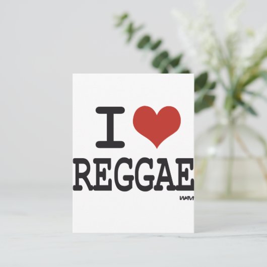 I LIEBE POSTKARTE (Stehend Vorderseite)