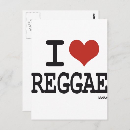 I LIEBE POSTKARTE (Vorne/Hinten)