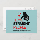 I LIEBE POSTKARTE (Vorne/Hinten)