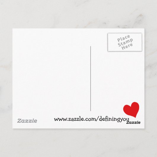 I LIEBE POSTKARTE (Rückseite)