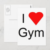 I Liebe Postkarte (Vorne/Hinten)