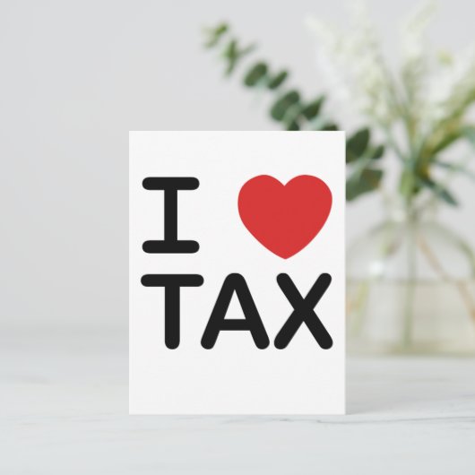 I Liebe Postkarte (Stehend Vorderseite)