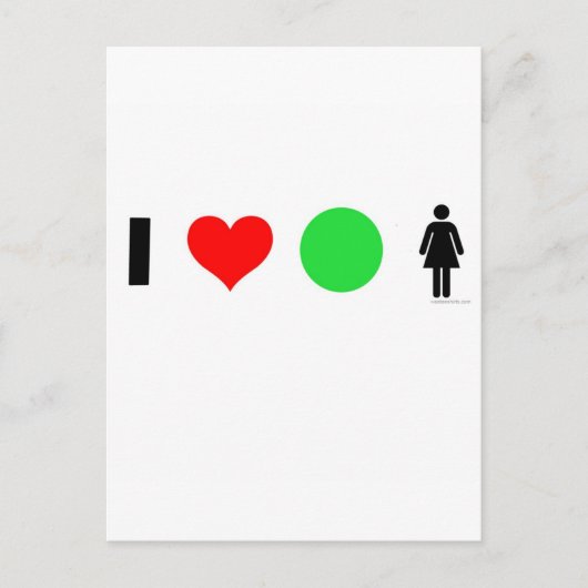 I LIEBE POSTKARTE (Vorderseite)