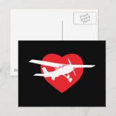 I LIEBE POSTKARTE (Vorne/Hinten)