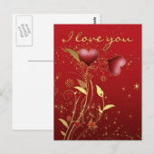 I Liebe Postkarte - Effekt mit Postkarte (Vorne/Hinten)