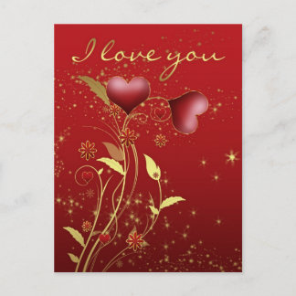 I Liebe Postkarte - Effekt mit Postkarte