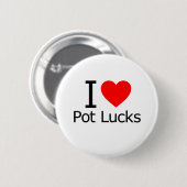 I Liebe Potlucks Button (Vorne & Hinten)