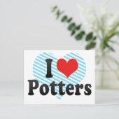 I Liebe Potters Postkarte (Stehend Vorderseite)