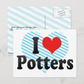 I Liebe Potters Postkarte (Vorne/Hinten)