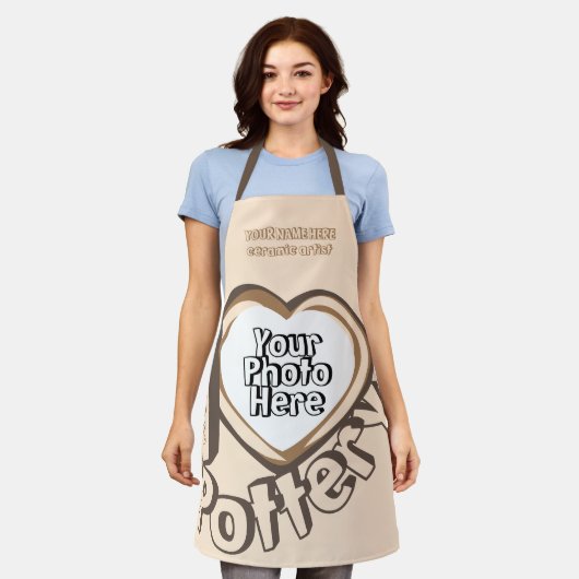 I Liebe Pottery Schürze (Getragen)