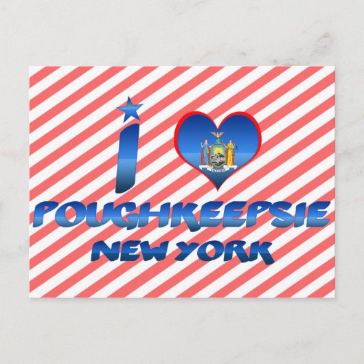 I Liebe Poughkeepsie, New York Postkarte (Vorderseite)