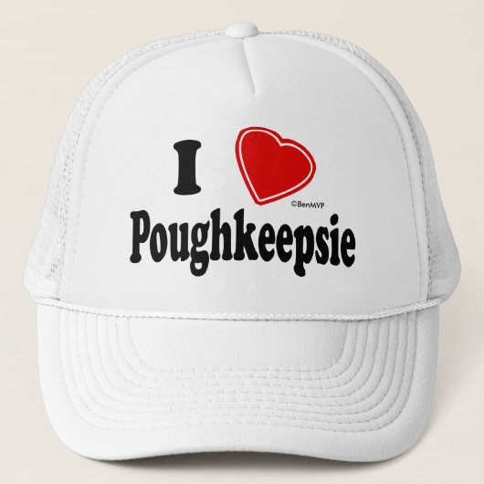 I Liebe Poughkeepsie Truckerkappe (Vorderseite)