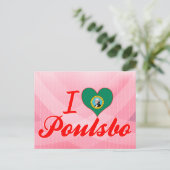I Liebe Poulsbo, Washington Postkarte (Stehend Vorderseite)