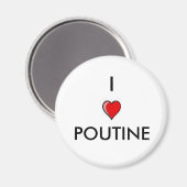 I Liebe Poutine Magnet (Vorderseite/Rückseite)