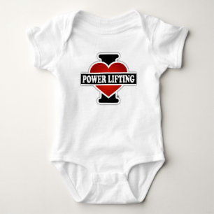 I Liebe-Power-Anheben Baby Strampler
