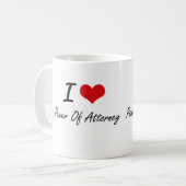 I Liebe-Power des Rechtsanwalts Kaffeetasse (Vorderseite Links)